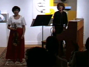 Larisa Kopylovsky, violin  Nargiz Sadykhova, piano