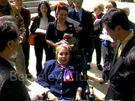 City Councilmember Dona Spring and the Berkeley community meet with Kiyoshi Matsuya 