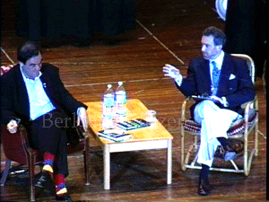 Oliver Stone with Steve Wasserman