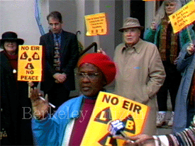Berkeley Progressives say no to radioactive Tritium releases at LBNL press conference