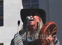 Jane DeCuir drumming