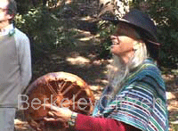 Jane DeCuir drumming