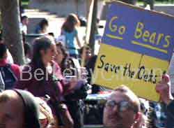go bears- save the Oaks sign