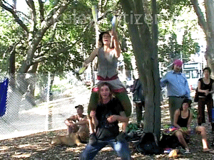 Cirkus Pandemonium plays the Memorial Oak Grove