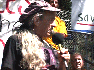 Michael Rossman at the Memorial Oak Grove Berkeley