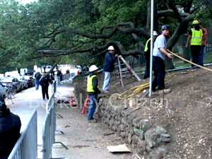 second fence at the Memorial Oak Grove
