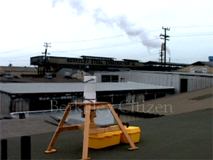Steve Ingraham at Pacific Steel monitoring