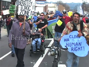 March for clean air in Berkeley 2008 - pacific Steel
