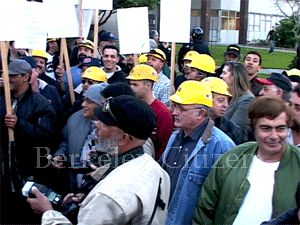 PSC Union protesting at Berkeley City Council