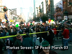 Anti-Iraq War demonstration in San Francisco