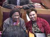 Maudelle Shirek with Congresswoman Barbra Lee